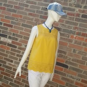NWT- Golden Eyelet Top!!💛😎
